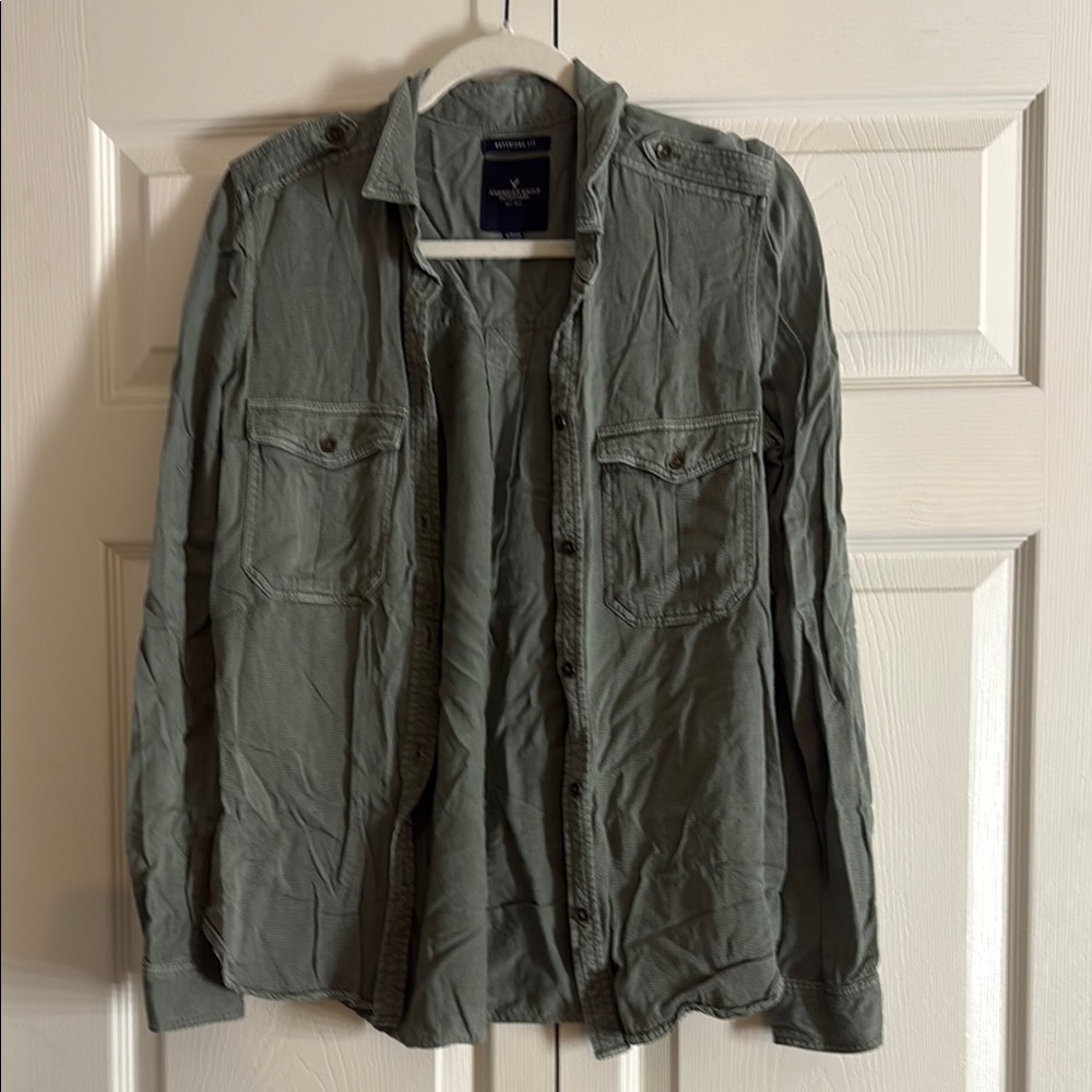 Men's Green Casual Jacket